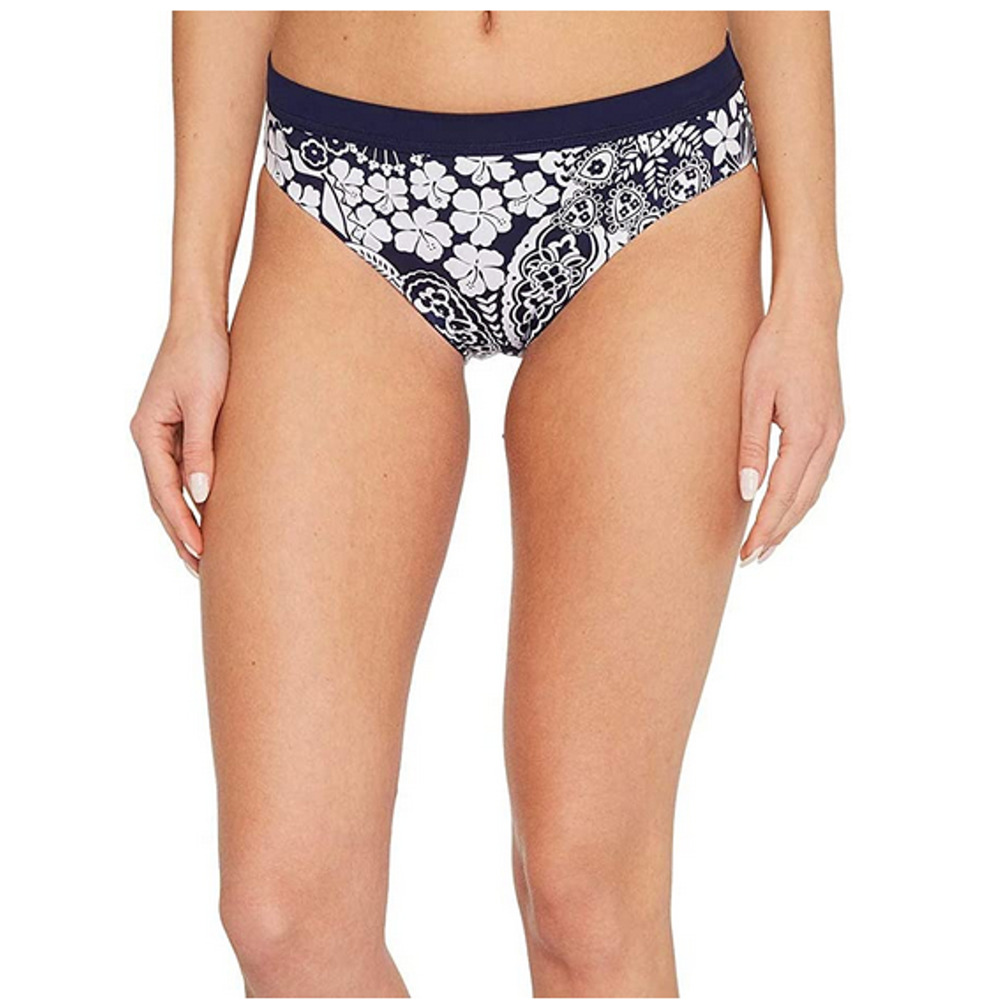 Tommy Bahama Active Reversible High Waist Band Bikini Bottom Navy Size XS